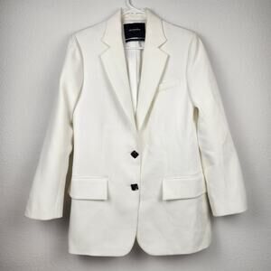 Retrofete Cream Blazer Size Small Single Breasted Fully Lined